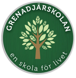Grenadjärskolans logotyp i form av ett träd.